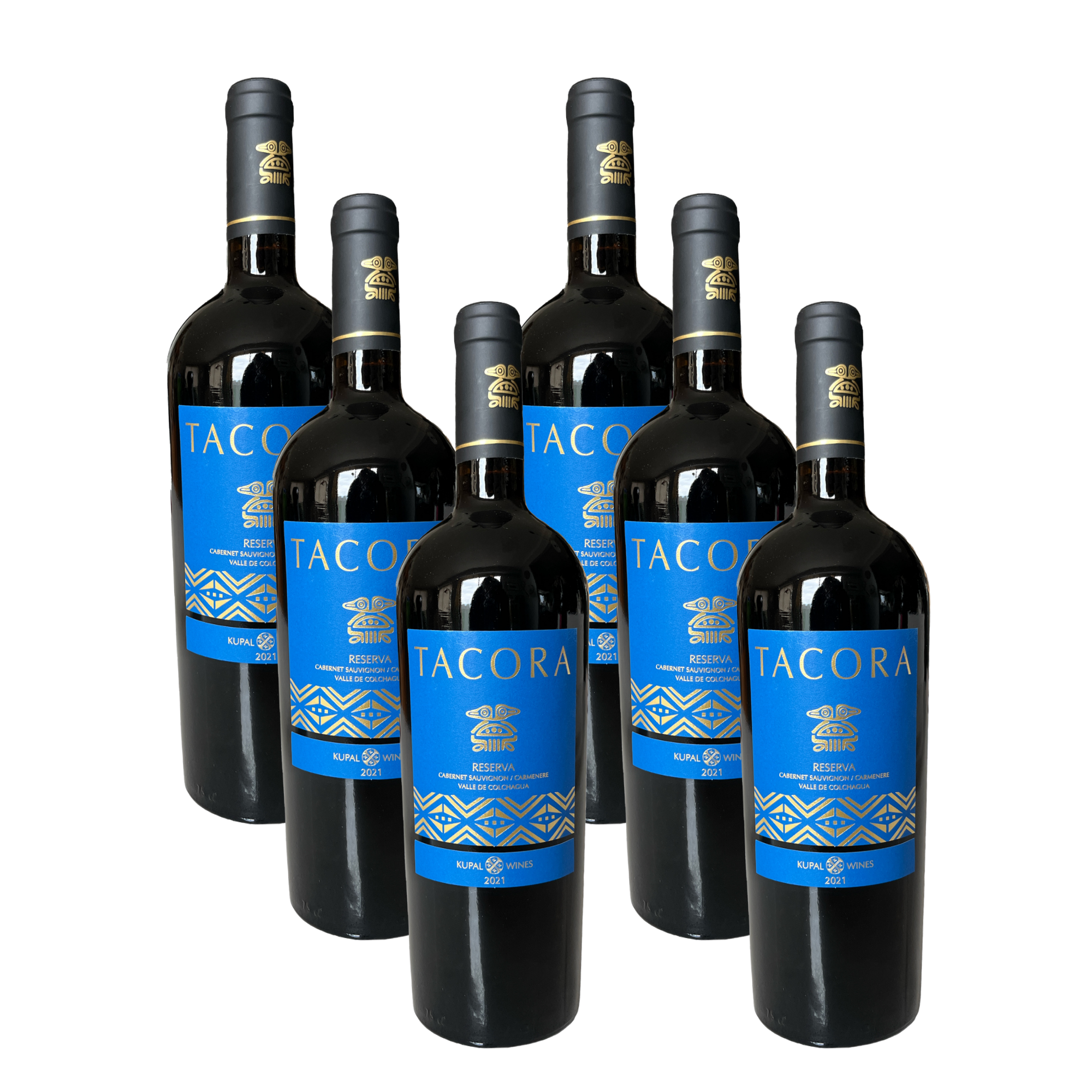 Caja 6 vinos Reserva Cabernet Sauvignon/Carmenere 2021